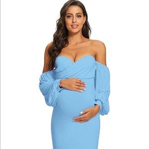 NEVER WORN Maternity Off Shoulder Dress